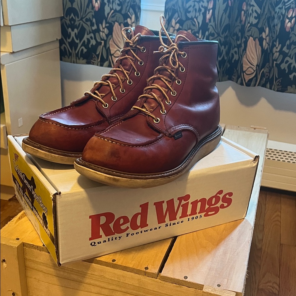 Red Wing Shoes Rich Brown Leather Boots